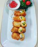 Cuốn cá basa chiên