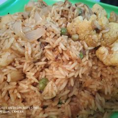 Veg dum biryani A picture of Veg dum biryani.