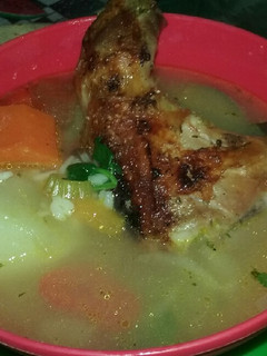 Una foto de Sopa de pollo