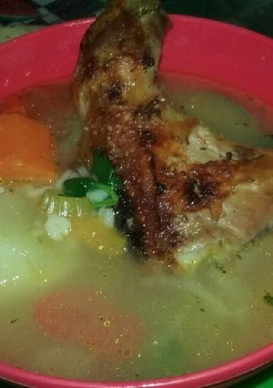 Una foto de Sopa de pollo