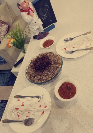 صورة لوصفة الكشري المصري