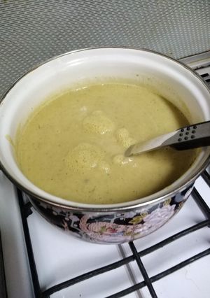 صورة لوصفة شوربه الكوسه