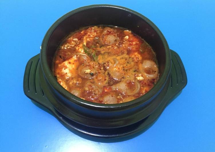 Resep Sundubu Jjigae (sup tahu korea) praktis yang Enak