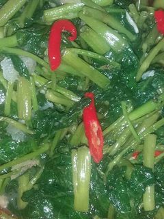 Foto resep Cah kangkung dengan jahe
