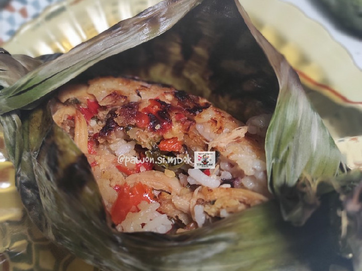 Anti Ribet, Memasak Nasi bakar ayam suir kemangi pedas menggoda pawon si mbok Irit Anti Gagal