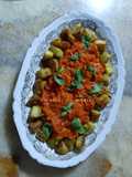 Dés d'aubergines frites en sauce tomate 🍆🍅🌱