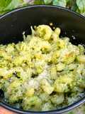 Fideos con pesto