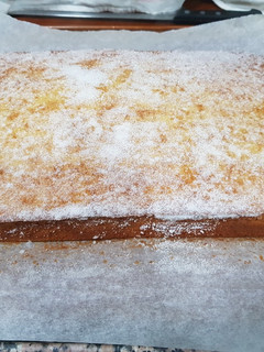 Una foto de Bizcocho de naranja y yogurt