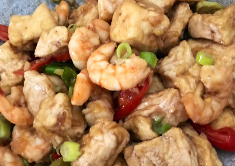 Udang Tahu Saos Tiram