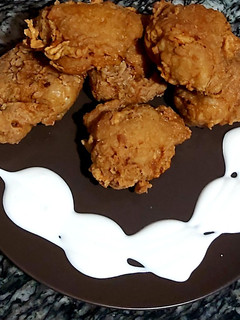 A picture of Kfc chicken thighs.