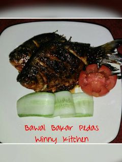 Foto resep Bawal bakar pedas