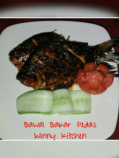 Foto resep Bawal bakar pedas