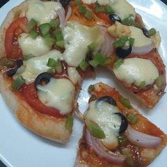 No Oven Pizza A picture of No Oven Pizza.