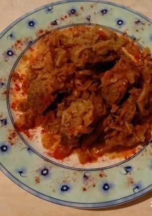 Φωτογραφία της συνταγής Λάχανο άσπρο με χοιρινό