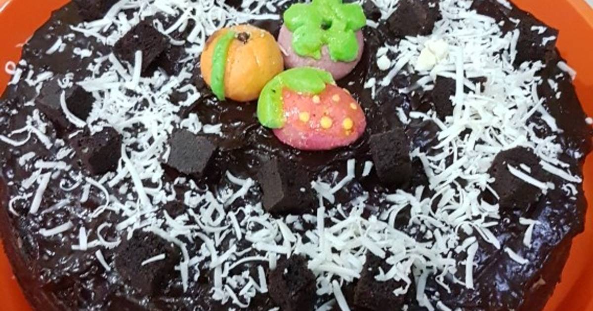 Resep Brownies kukus lumer/ Steamed chocolate cake oleh ernioctaviani Cookpad
