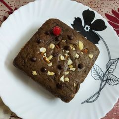 Dates and Dry Fruits Chocolate Cake A picture of Dates and Dry Fruits Chocolate Cake.