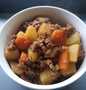 Recipe Stirfry mince with potato and carrot which Delicious