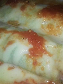 Una foto de Canelones de acelga (veganos)