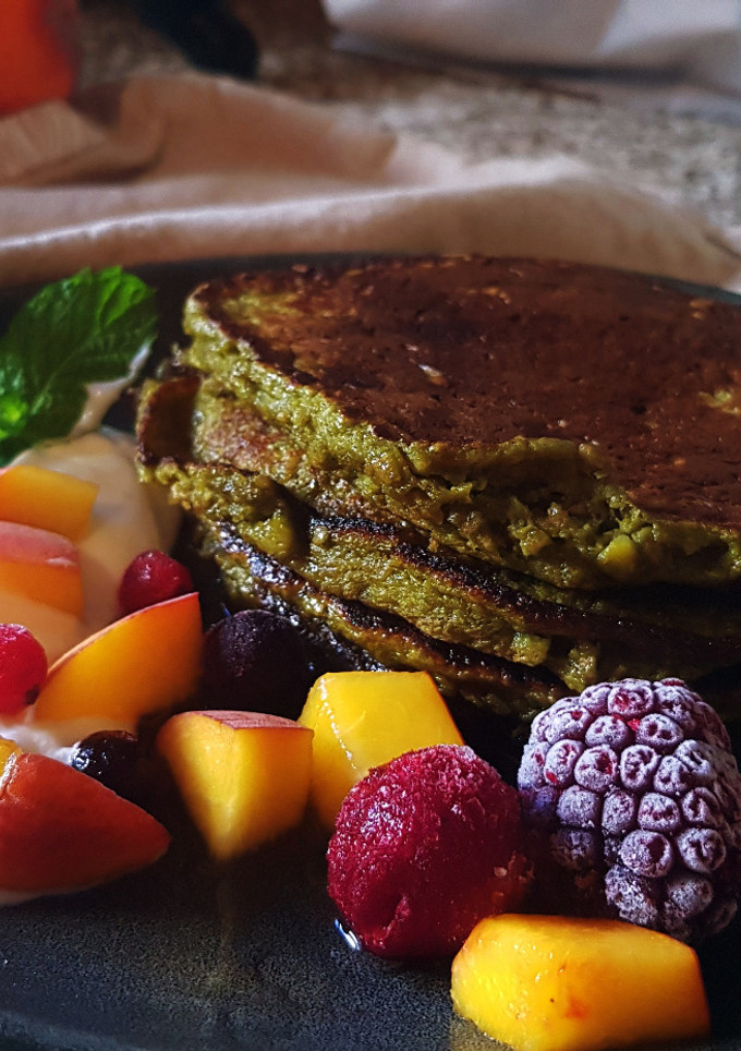Una foto de Tortitas de Té Matcha