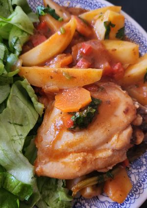 Una foto de Estofado de Tutos de pollo