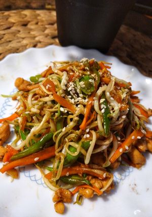 Foto resep Chicken & vegetables teppanyaki