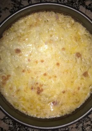 Una foto de Fideos Gratinados con Crema, Queso Azul, Jamón, Queso Por Salut y Queso de Rallar