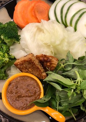 Foto resep Pecel sayur+tempe