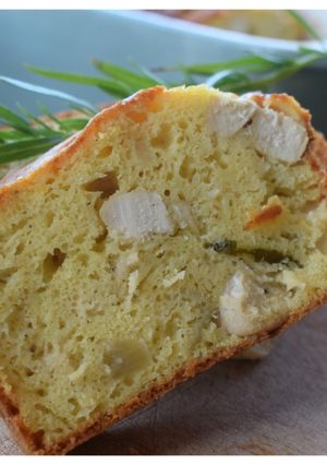 Une photo de Cake poulet estragon