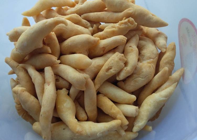 Telur gabus keju renyah