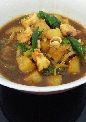Foto resep Semur udang kentang