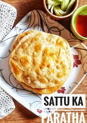 A picture of Sattu Ka Paratha.
