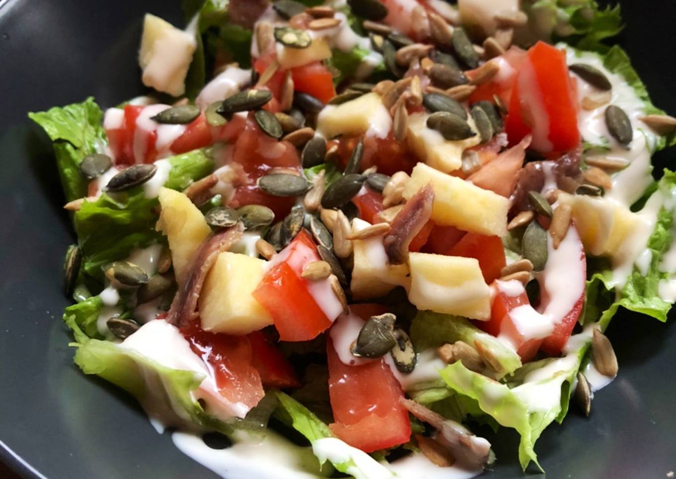 Ensalada con anchoas 🥗