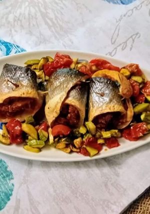 Foto di Involtini di filetto di branzino