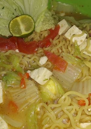 Foto resep Mi Kuah Tofu Pedas