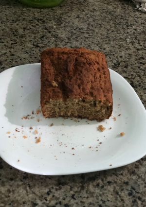 Una foto de Torta de banana y avena