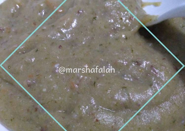 Rahasia Memasak Ubi + Salmon + Telur Puyuh + Ayam (Mpasi 8 bulan 4 bintang) yang Gurih