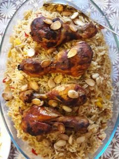 صورة لوصفة كبسة دجاج