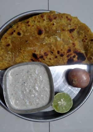 दुधी भोपळ्याचा पराठा (dudhi bhopla paratha recipe in marathi) रेसिपी चे मुख्य फोटो 