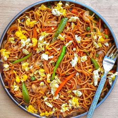 Egg vegetables Noodles A picture of Egg vegetables Noodles.