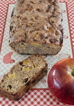 Una foto de Budín de manzana y almendras, endulzado con glicina 🍎🌱sin azúcar agregado, sin gluten, sin balanza