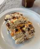 Budín húmedo keto de coco y chocolate