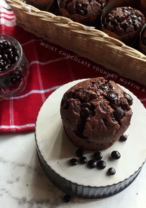 Foto resep #22. Easy Chocolate Yoghurt Muffins (1 telur, no mixer)