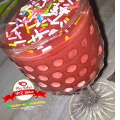 A picture of Watermelon and banana shake.