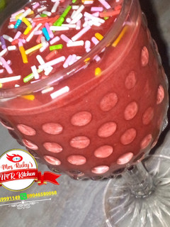 A picture of Watermelon and banana shake.