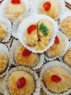 صورة لوصفة حلوى الحلقوم بجوز الهند 🥥