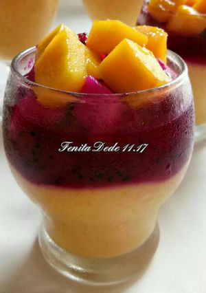Foto resep Mango and Dragon Fruit Crush