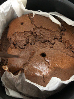 氣炸鍋料理-巧克力蛋糕 的食譜成品照片