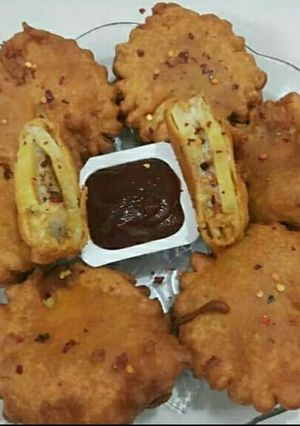 A picture of Pineapple cheese fritters.