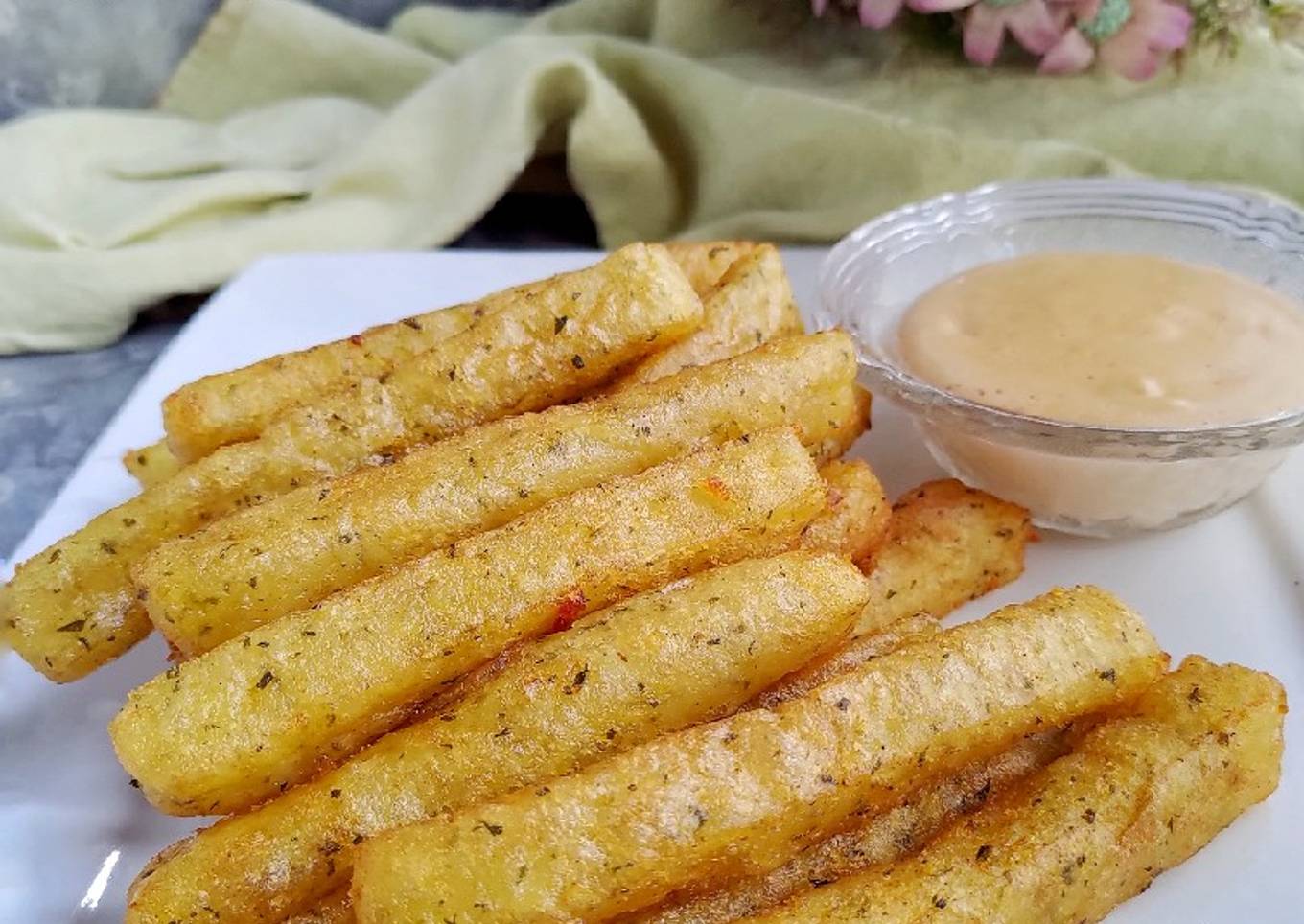 Stick Kentang (dgn saus keju homemade)