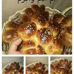 خبز دار على شكل ورود خبز راقي رووعة 🥖👍😋-レシピのメイン写真